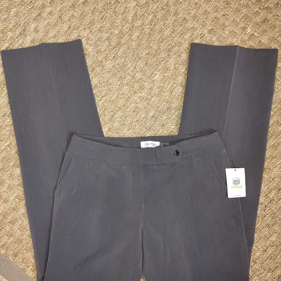 CALVIN KLEIN MODERN-FIT TROUSERS, CHARCOAL GREY 4 - Picture 5 of 10
